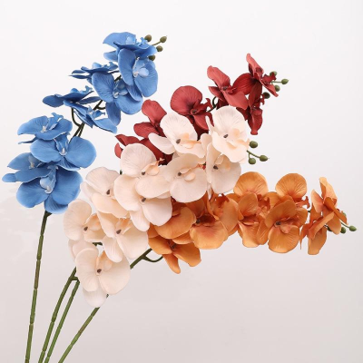 Natural Artificial Flowers Latex Moth Orchid Artificial Flower Butterfly Orchid for Decor Orchid Decorative Flowers