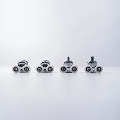 Hydrorelax Upper and Lower Double Plastic Shower Enclosure Pulley - Bathroom Sliding Door Hanging Wheel