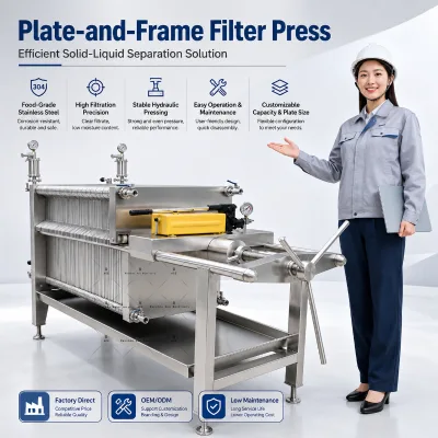 Multi-layer Stainless Steel Frame Filter Press, Vegetable Oil Oil Filtering Machine