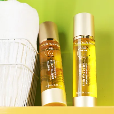 Custom logo Castor Oil Best Hair Straightener Silk Serum Vegan Coconut Max Hair Repair Serum for Damaged Hair