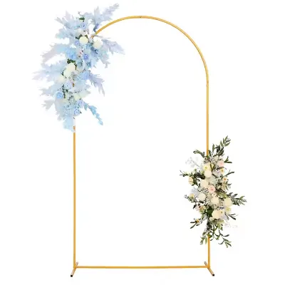 Hot Sale White Wedding Arch Backdrop Arch Backdrop Stand Set of 3 Gold Wedding Arch Set