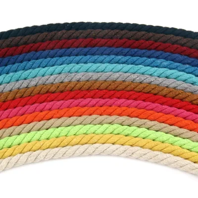 Color 8mm Macrame Cord 1m Cotton Rope Bulk Buy for Macrame Hammock Home Garment