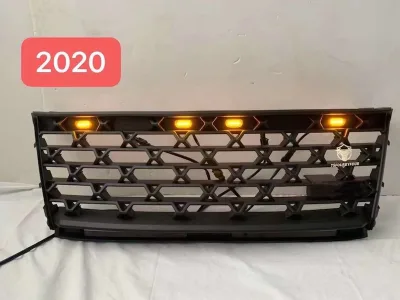 SUV Car Body Conversion Kit ABS Front Car Grills Guard Cover with LED Light for Fortuner 2020 2021