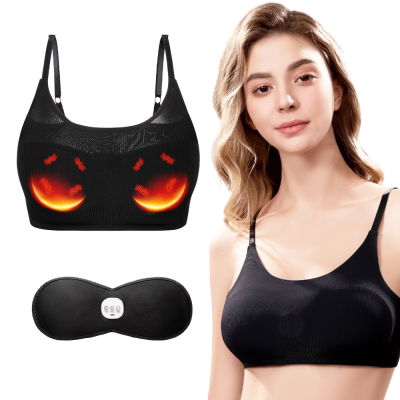 Electric Boob Massage Removable Washable Breast Massager Rechargeable Enlargement
