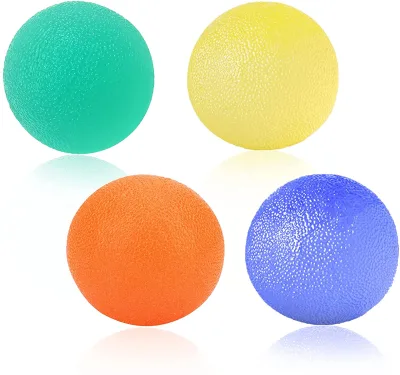 Silicone Hand Exercise Grip Strengthener Ball Therapy Rehab Training for Kids Finger Wrist Anxiety Stress Relief Toy