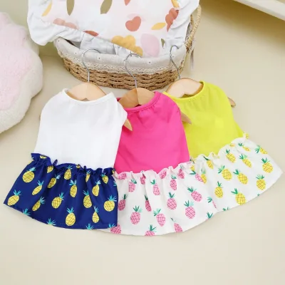 Small Dog Clothes New Spring Summer Thin Pet Clothing Skirt Cat Strap Dress Dog Clothing Accessories