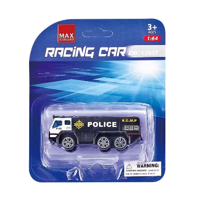High Quality 1/64 Diecast Model Alloy Pull Back Police Diecast Car Toys
