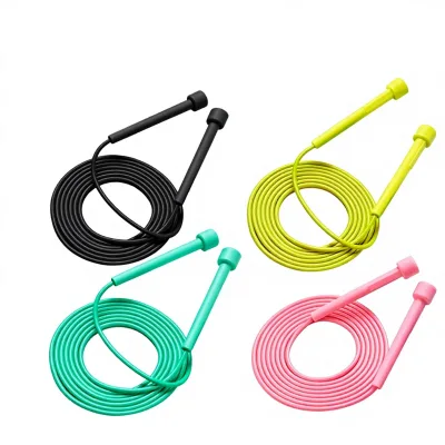 Cross-Border Speed Anti-Slip Jump Rope for Middle School Students' Fitness Exam Use 2.8m Length Transparent OPP Bag Packaging