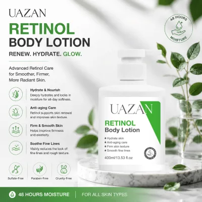 Wholesale OEM Retinol Sulfate Free Moisturizing Brightening Firming Repairing Organic Glowing Body Lotion for Dark Skinned Women
