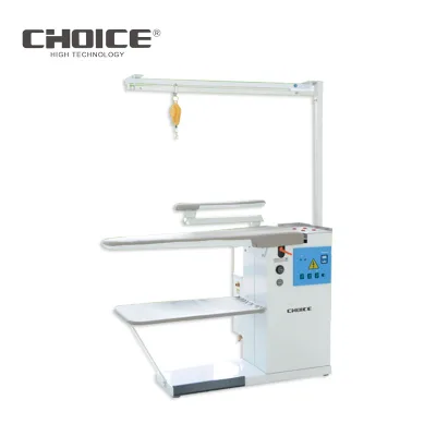 TDZG-Q3 400*1200mm U Shape Vacuum Air Suction Steam Ironing Table with Boiler and Iron 220V/380V 550W White CE Certified