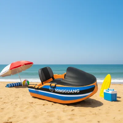 Outdoor Water Park Electric Kart Boat 15 kW Maximum Load 150 kg Safe Collision-Proof Adult Entertainment Water Racing Boat