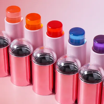 Accept Your Logo Color Changing Jelly Blush Stick High Pigment Moisturizing Lip Cheek Stain Vegan Cruelty Jelly Blush Wholesale