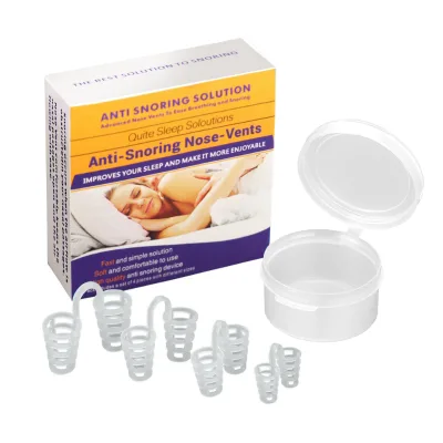 Hot Sale Silicone Reduce Snore Apnea Anti Snoring Nose Vents Well Sleep Aid Products