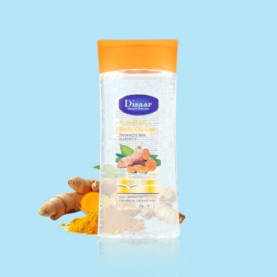 100% Natural Turmeric Body Oil Gel Ceramide Skin Barrier Repair Moisturizing Body Massage Oil Nourishing Glowing Skin Products