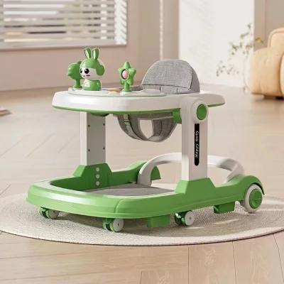 JIANFAN High Quality Plastic Four-Wheel Musical Baby Walker with Stopper for 0-36 Months Learning Direct Factory Supply