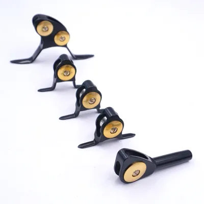 New Hot ZKKG 5 Sizes Underwater Fishing Gear Roller Guide Rail Rod Head Aluminum Alloy Accessories for Ocean Boat & Rock Fishing