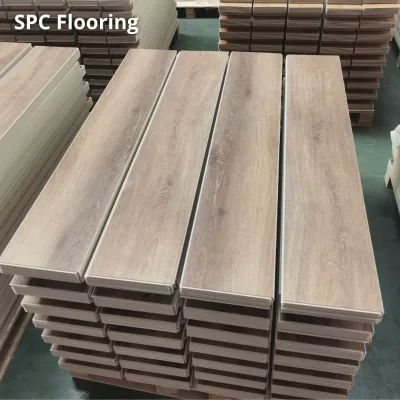 SPC Vinyl Flooring 0.3mm 20mil Wear Layer for Airport Terminal Industrial Strength Mineral Core Floor Project