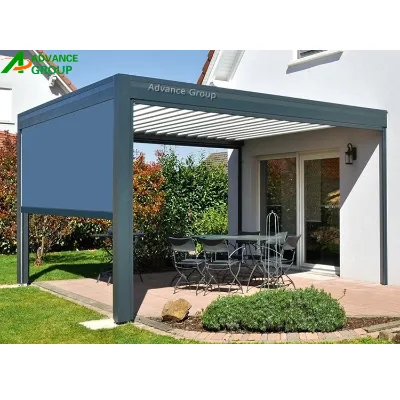 Louvre Pergola Aluminium Outdoor Summerhouse Durable and Weather-resistant Aluminum Pergola for Outdoor Use