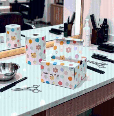 Wholesale 8011 Alloy Hair Aluminum Foil Food Grade Pre Cut Compact Portable Hairdessing Foil for Hair Coloring Stylist Daily Use
