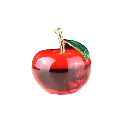 Honor of Crystal High Quality Apple Crystal Decoration New Creative Home Decoration