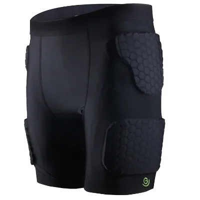 Hot Sale Padded Armour Compression Undershorts Protective Rugby Shorts for Football Soccer Goalkeeper