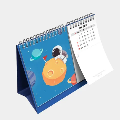 2025 Custom Logo Printed Spiral Unique Desk Calendar