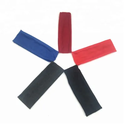 Custom Logo Sports Headband Stretch Sweatband for Women Men Fitness Running Hair Band