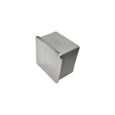Stainless Steel Square Handrail Railing Balustarde Stair Flat End Cap Stainless Steel Railing Fittings