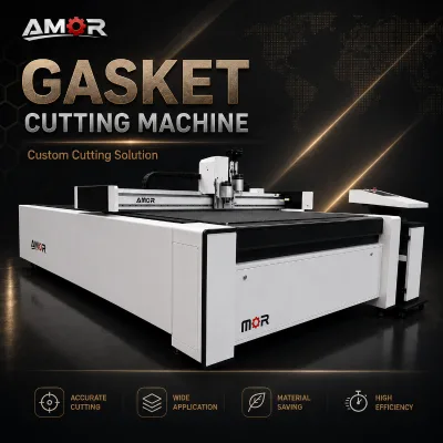 CNC Gasket Cutting Machine for Rubber Cork Fiber and Soft Composite Sheets