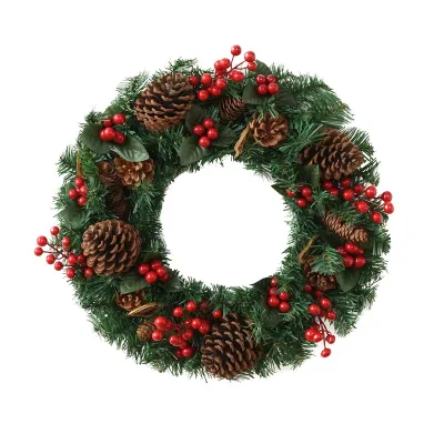 Luxury PVC Christmas Tree Set for Home and Outdoor Decor New Decorative Window Hanging Light Door Wreath and Tabletop for Party