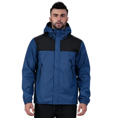 Rain Jacket Men's Lightweight Waterproof Rain Shell Jacket Raincoat With Hood for Golf Cycling Windbreaker