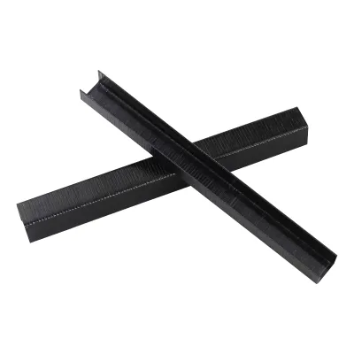 Wholesale Custom 16Ga Galvanized Fine Wire Staples 10J Nails Sofa Smooth Shank Furniture Wood Iron Nail Black Pin Staples