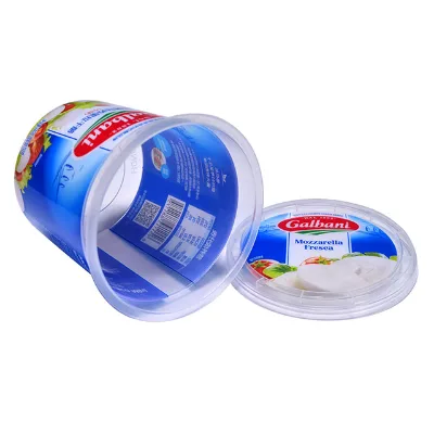 400ml Round Custom logo Printing pp Disposable Plastic Food Container Yogurt Greek Cup