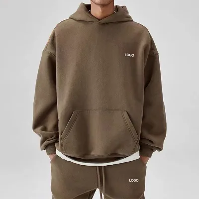 E220766 Clothing Manufacturers Custom Sweatpants and Hoodie Set Tracksuits for Men Streetwear Fleece Men's Sets