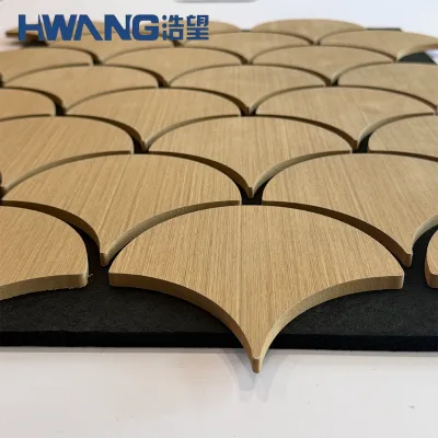 Hot Sell 3D Modern Veneer Ceiling Acoustic Soundproof Wall Panels for Hotel Apartment Hospital