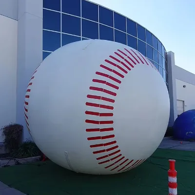 2025 Inflatable Baseball Model 2m/3m/4m/5m/6m Baseball Replica Advertising Decoration Full Printingdisplay Hanging Beach Balloon