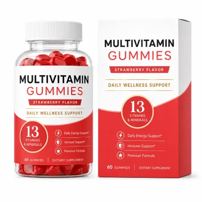 Custom Formula Adult Multivitamin Gummies with Zinc B12 & Biotin Daily Heart Health and Immune Defense Bulk OEM