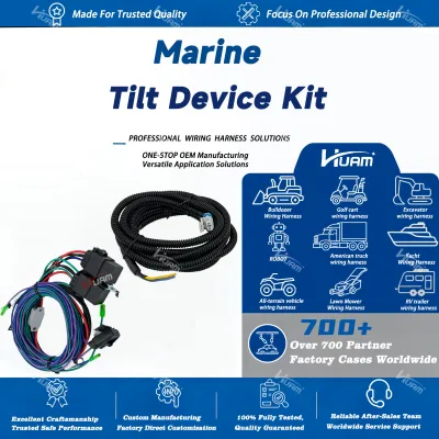 7014G Marine Tilt Assembly Wiring Harness Kit Motor Board, Compatible with CMC/TH 7014G Tilt Adjustment