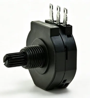 RVS28 2W Carbon Potentiometer for Welding Machine Current Adjustment, 3-Pin Rotary Potentiometer