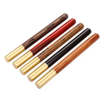 Handmade DIY Wooden Crafts Antique Natural Walnut Maple Wood Turning Pen Kits Gold Exotic Wood Brass Roller Pens