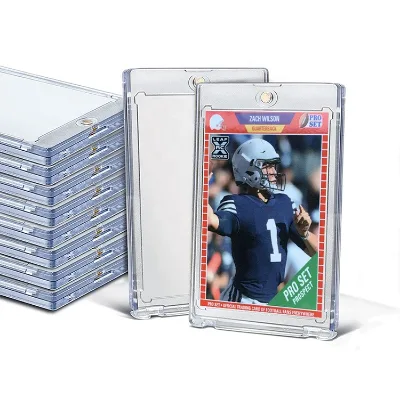 35pt Gaming Cards Magnetic One Touch Magnet Holder for Football Basketball Idol Star Cards TCG Strong Clear Card Case Protector