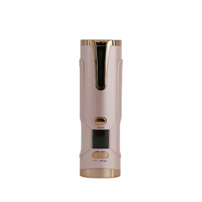 Wireless Curling Iron With Large Lcd Display Built-In Premium Battery Silent Motor And Bearing For Effortless Styling Tools