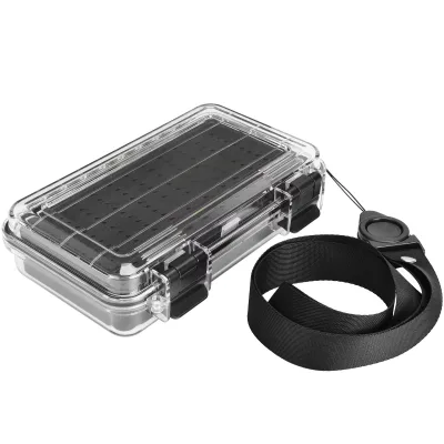 Waterproof & Removable Foam & 2 Sides Fly Fishing Box Lure Box with Lanyard for Fly Fishing Providing Custom logo Services