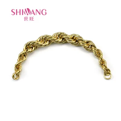 Fried Dough Twist Wholesale Aluminium Chain Bag Handle Chain for Bag