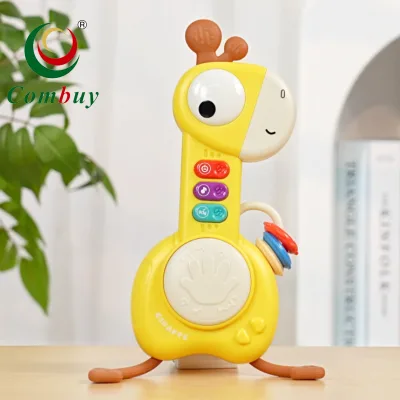 Electric Lighting Music Instrument Giraffe Hand Beating Drum Toys