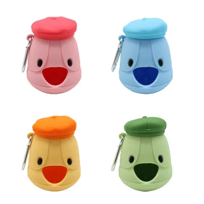 2025 New Design Cute Pet Silicone Garbage Bags Cute Toilet Bags Shovel Storage Artifacts for Dog Poop Dispenser Pet Supplies