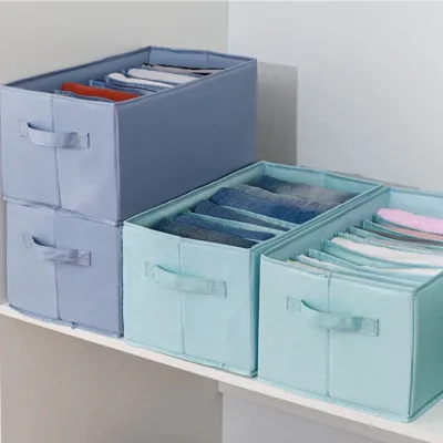 Hot Sale Foldable Closet Storage Wardrobe Organization Jeans Organizer Shirt Organizer Storage Box