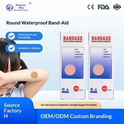 Cross-border Foreign Trade English Medical Waterproof Disposable Adhesive Band-aid Bandage Customizable Multiple Materials