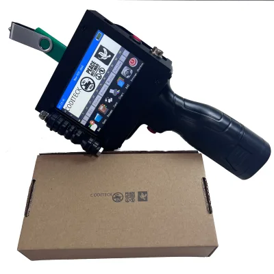 Coditeck 12.7mm Handheld Inkjet QR Code Printer for Wood and Metal Surfaces