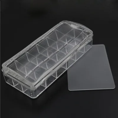 Extra Large Square Nail Stamper Clear Jelly Silicone Head for Huge Surface Image Transfer Professional Manicure Tools